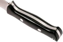 Bark River Bravo 1.2 CPM 3V, Black Canvas Micarta, Brown Sheath -Magasin De Couteaux BRK07 123BRKC 04 bark river bravo brk07 123brkc 04