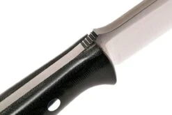 Bark River Bravo 1.2 CPM 3V, Black Canvas Micarta, Brown Sheath -Magasin De Couteaux BRK07 123BRKC 05 bark river bravo brk07 123brkc 05