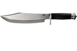 Bark River Shining Mountain Bowie A2 Black Canvas Micarta, Single Quillion Couteau Bowie