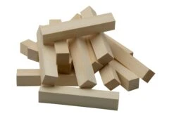 BeaverCraft Wood Carving Blocks BW16, Set De Blocs De Bois Pour Sculpture 16 Pièces