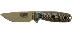 ESEE Model 3 Dark Earth Blade 3D Coyote-Black G10 Couteau De Survie 3PMDE-005 étui Noir + Clip De Poche