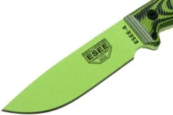 ESEE Model 4 Venom Green Blade 3D Neon Green-Black G10 Couteau De Survie 4PVG-007 étui Noir + Clip De Poche -Magasin De Couteaux EE 4PVG 007 03 esee knives