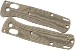 Flytanium Benchmade Mini-Bugout Scales Crossfade, Green Linen Micarta