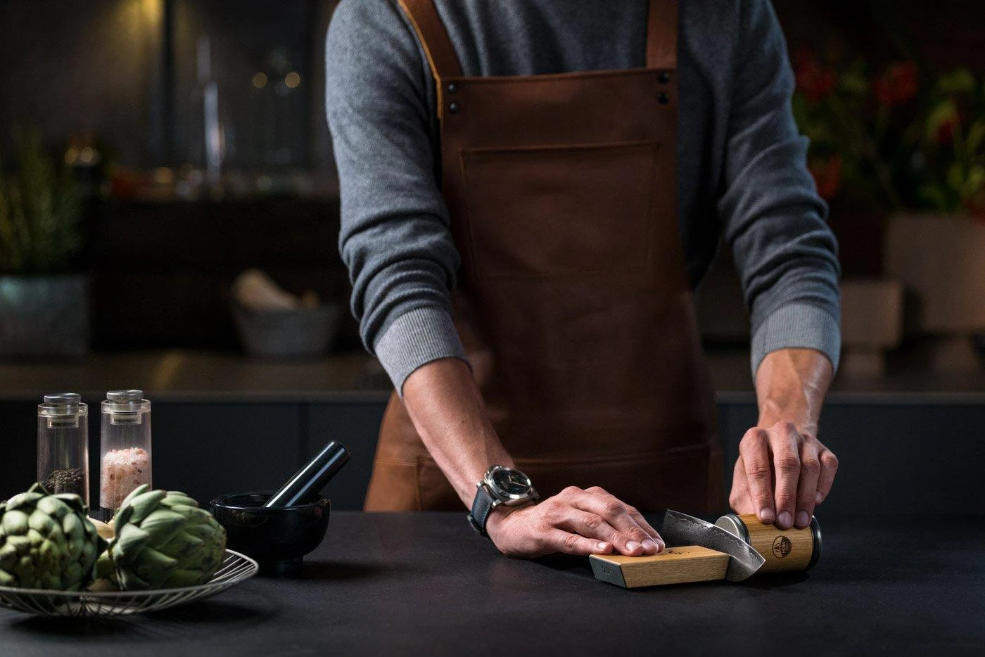 HORL 2 Aiguiseur à Couteaux Chêne, HO2E-SET 8 HORL 2 Aiguiseur à Couteaux Chêne, HO2E-SET – Image 6