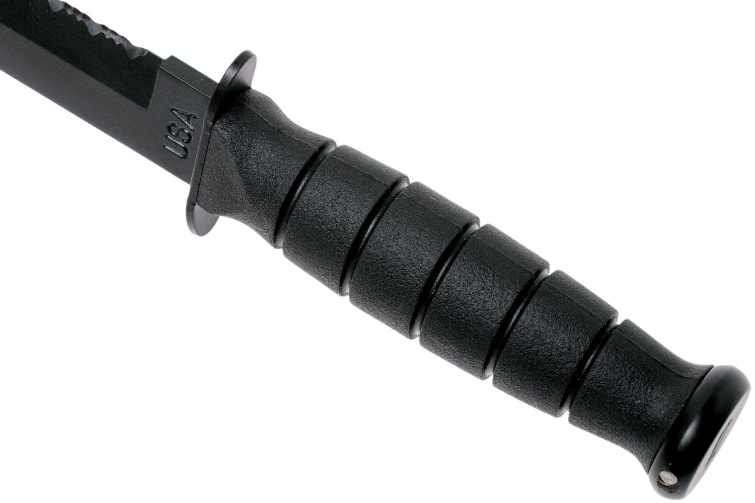 KA-BAR Short Tanto 1255 Partiellement Dentelé, étui En Cuir 6 KA-BAR Short Tanto 1255 Partiellement Dentelé, étui En Cuir – Image 4