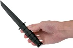 KA-BAR Short Tanto 1255 Partiellement Dentelé, étui En Cuir 15 KA-BAR Short Tanto 1255 Partiellement Dentelé, étui En Cuir -Magasin De Couteaux KA1255 06 ka bar