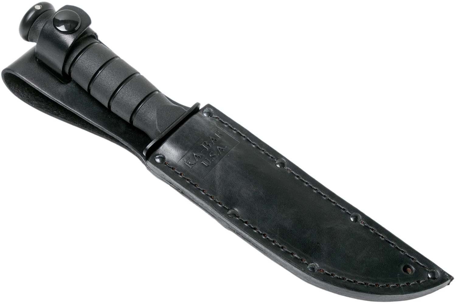 KA-BAR Short Tanto 1255 Partiellement Dentelé, étui En Cuir 9 KA-BAR Short Tanto 1255 Partiellement Dentelé, étui En Cuir – Image 7