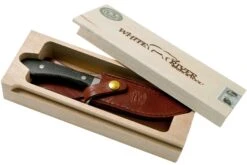 White River Knives Sendero Classic Couteau De Chasse Black Burlap Micarta, Jerry Fisk Design -Magasin De Couteaux WRJF SC BBL 08 white river knives